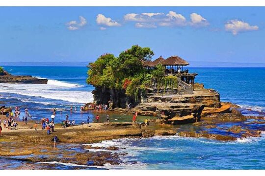 Private Tour: Ubud Monkey Forest-Ubud Waterfall-Taman Ayun and Tanah Lot Temple