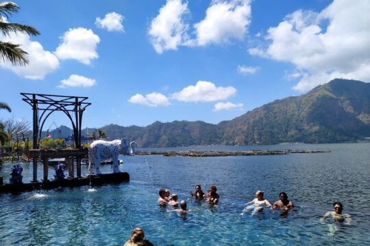 Ubud Hot Springs and Waterfall Private Guided Tour Free WiFi