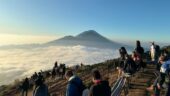 A hard walk ending in stunning views 
