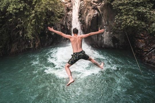 Cliff Jumping and Sliding at Aling Aling Waterfall